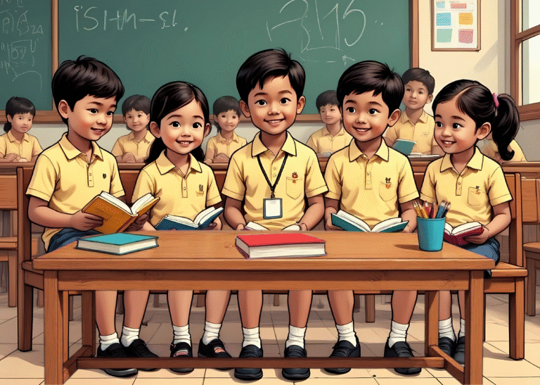 Students reading in a classroom 1